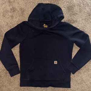 Carhartt Navy Pullover Hoodie Size Small